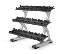 Стойка для гантелей в 3 ряда на 10 пар PRECOR Discovery DBR814