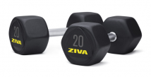Гантель обрезиненная ZIVA ZSL-PRHD-6065-YL 32 кг (пара)